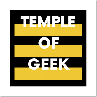 Temple Of Geek - Yellow Posters and Art